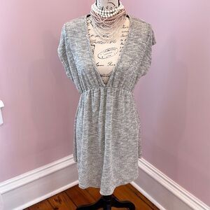 Jordan Taylor Silver Sparkle Swim Coverup Dress OS (Fits like a L)